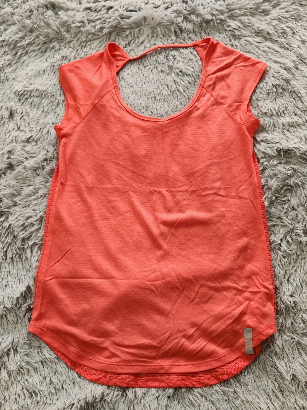 Under Armour Orange HeatGear Lightweight Sleeveless Top